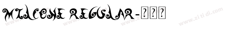 milcone regular字体转换